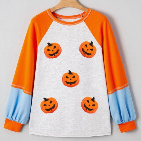 Pumpkin Patch Halloween Blouse - Picture 1 of 4